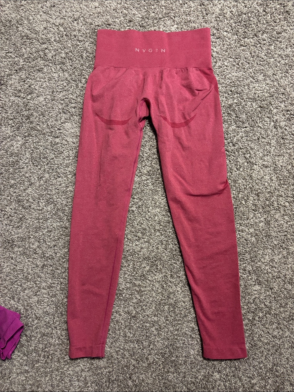 NVGTN ' High-Waist Seamless Leggings - Burgundy